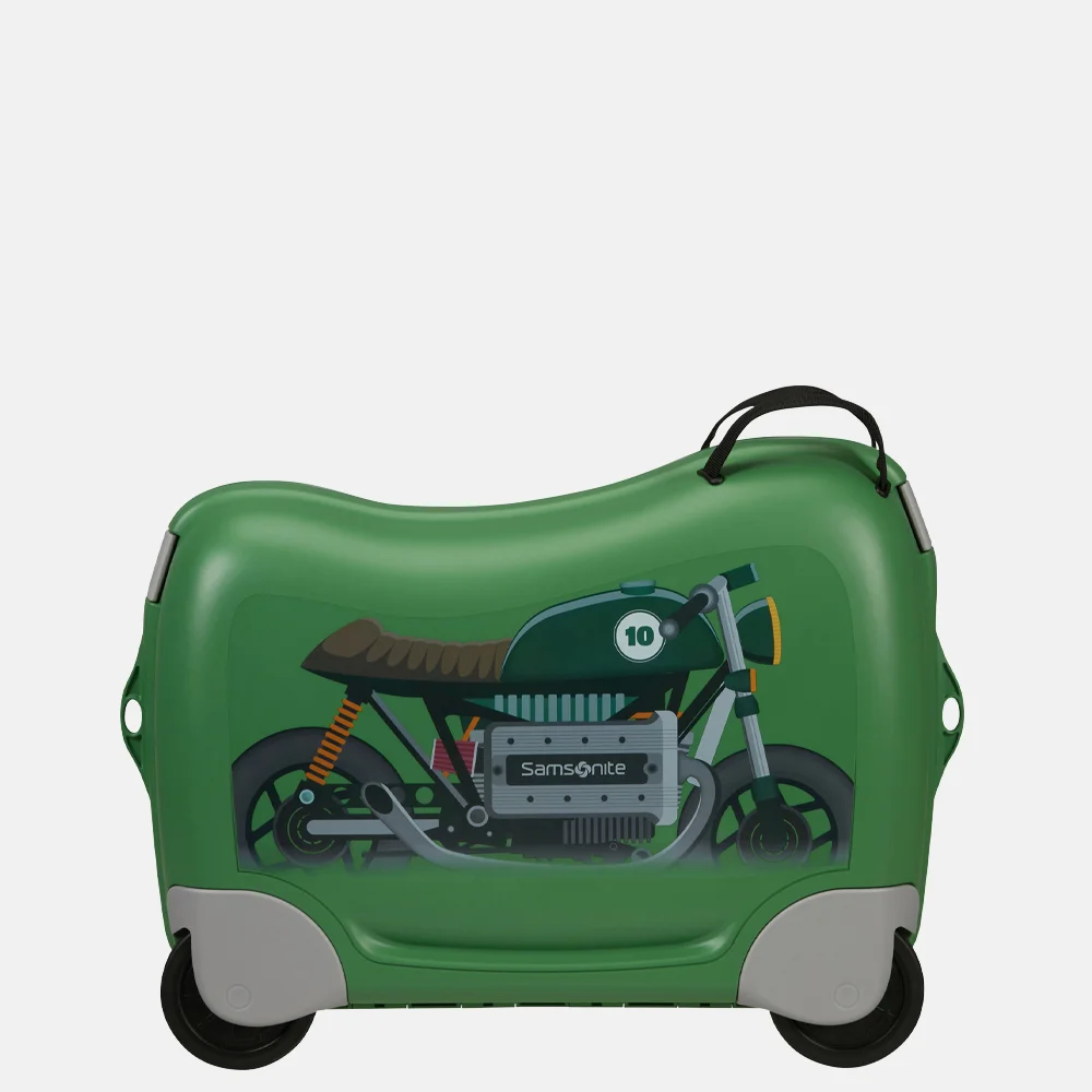 Samsonite Dream2go Ride-On kinderkoffer motorbike groen