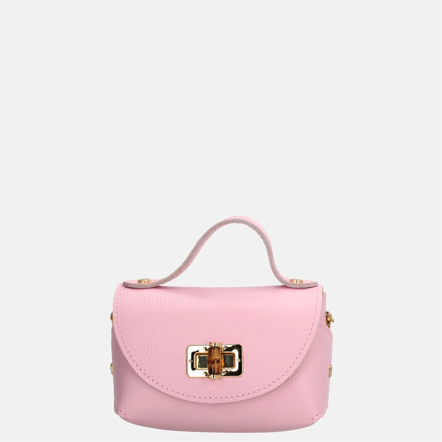 Charm London Bamboo handtas lichtroze bij Duifhuizen