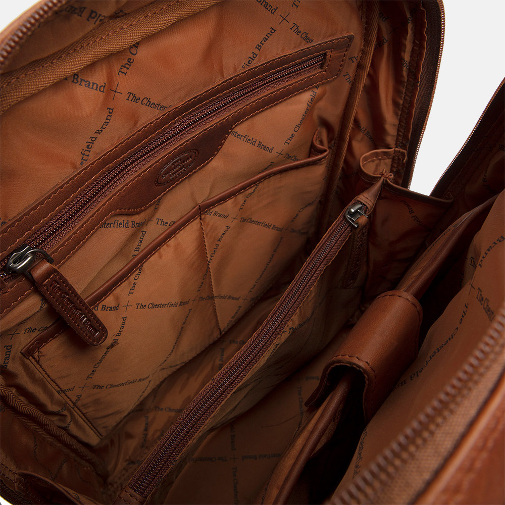 Chesterfield Honolulu rugzak 14 inch cognac bij Duifhuizen
