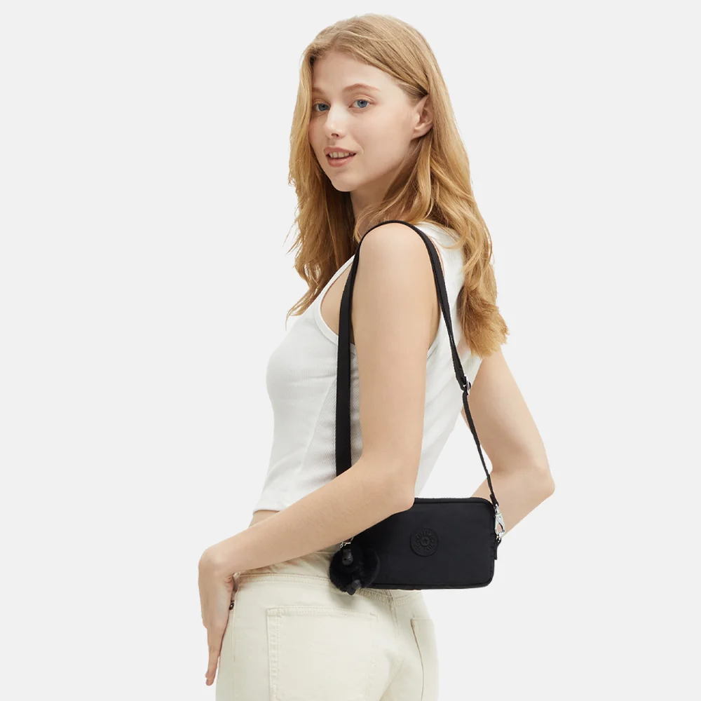 Kipling Limmo crossbody tas XS black noir bij Duifhuizen
