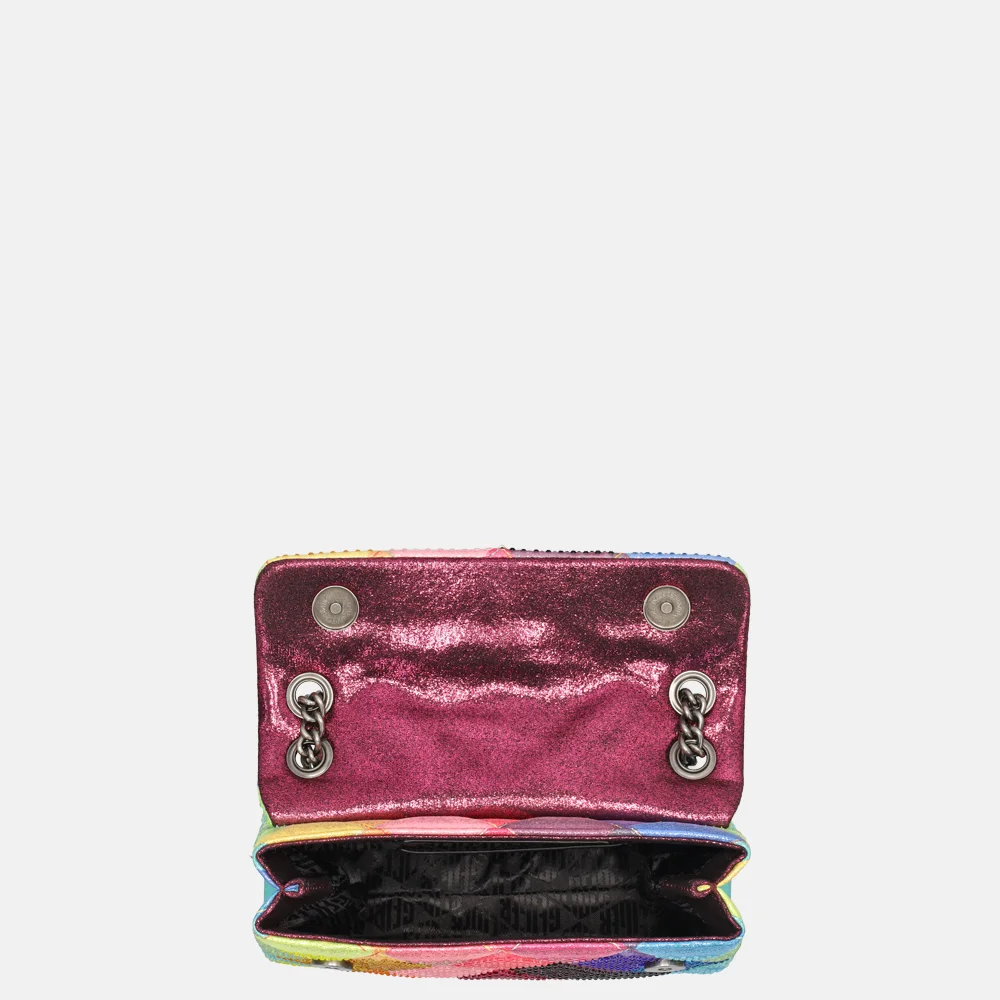 Kurt Geiger Kensington rainbow schoudertas multi bij Duifhuizen