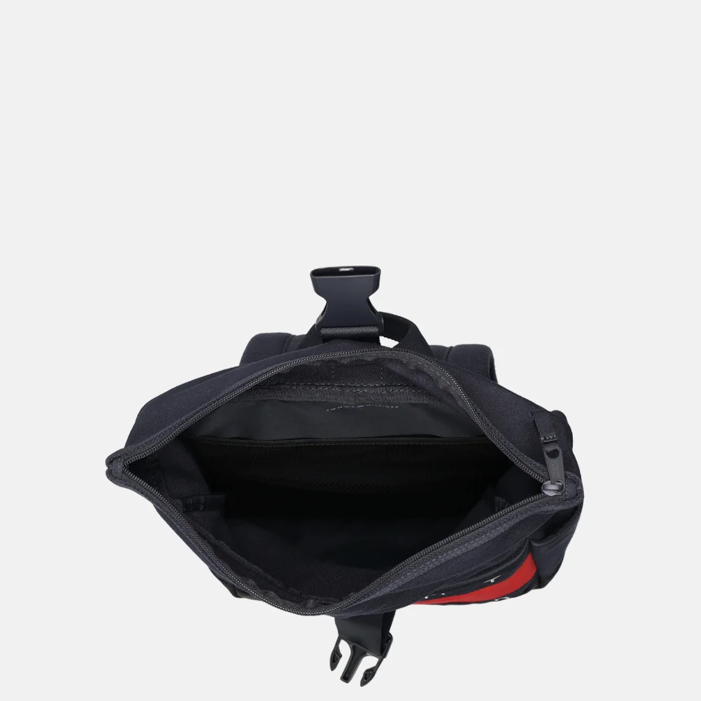 Tommy Hilfiger Heritage rolltop rugzak logo space blue bij Duifhuizen