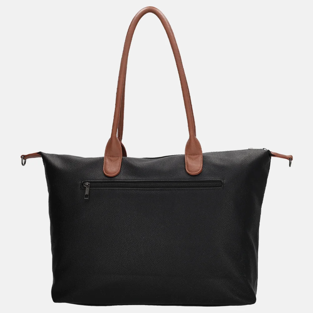 Charm London Buckingham Palace shopper L zwart/cognac bij Duifhuizen