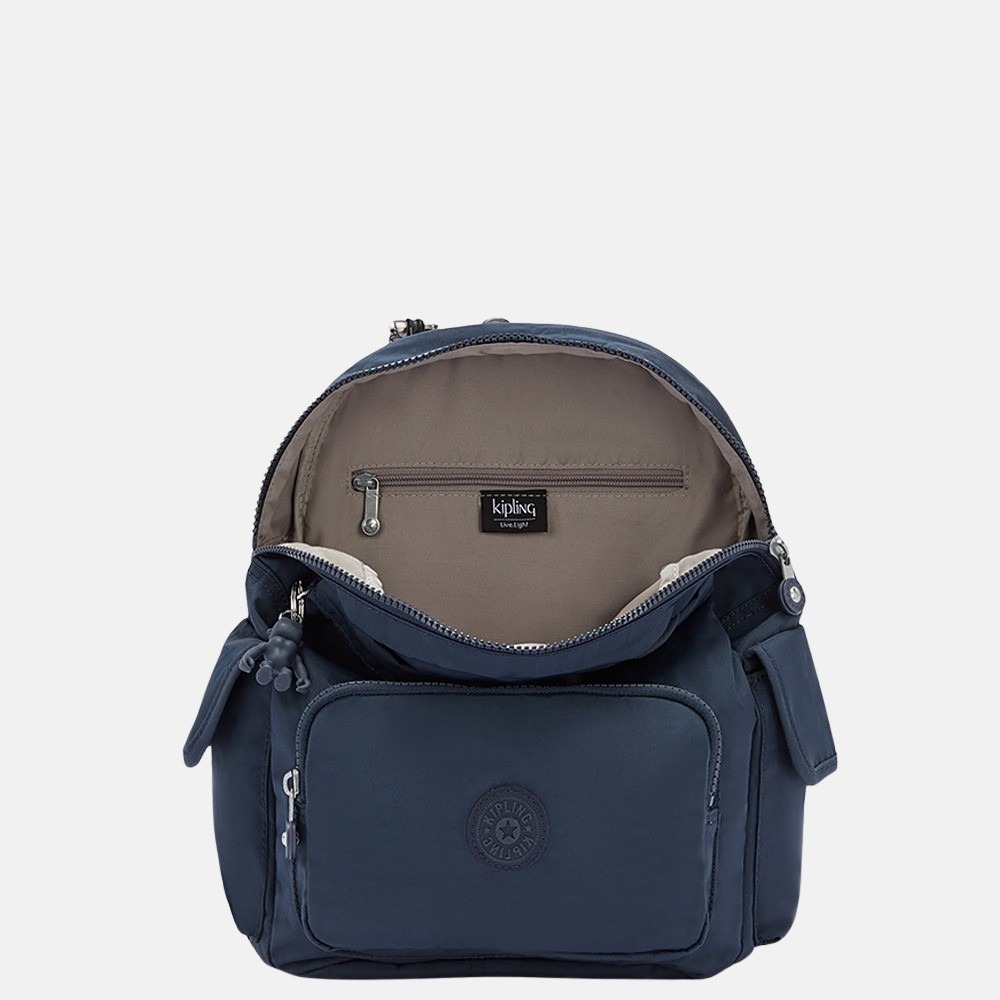 Kipling City Pack rugzak S blue bleu bij Duifhuizen