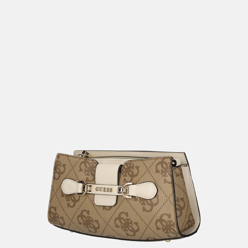 Guess Nolana crossbody tas latte logo/bone bij Duifhuizen