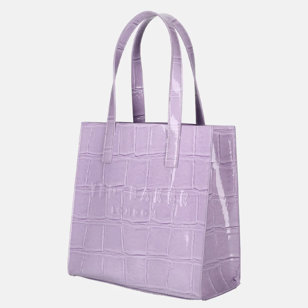 Ted Baker Croccon shopper S lilac bij Duifhuizen