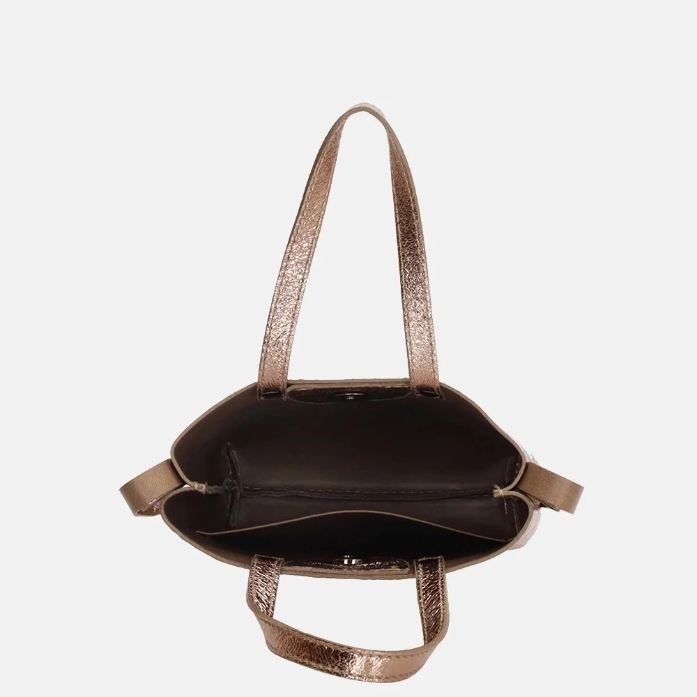 Charm London crossbody tas S brons bij Duifhuizen