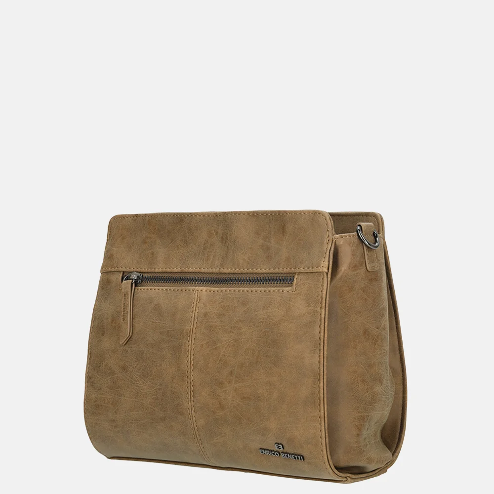 Enrico Benetti Stacey crossbody tas camel bij Duifhuizen