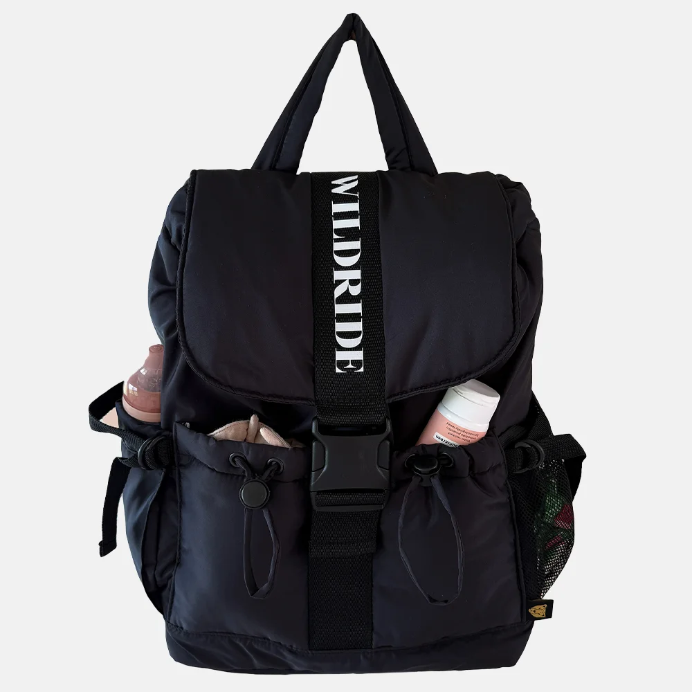 Wildride mom backpack luiertas black