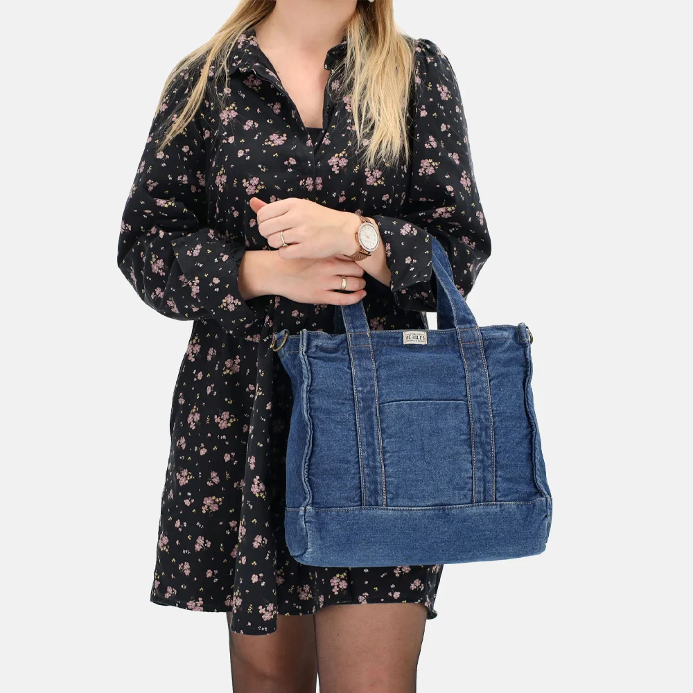 Beagles handtas L jeans jeansblauw bij Duifhuizen