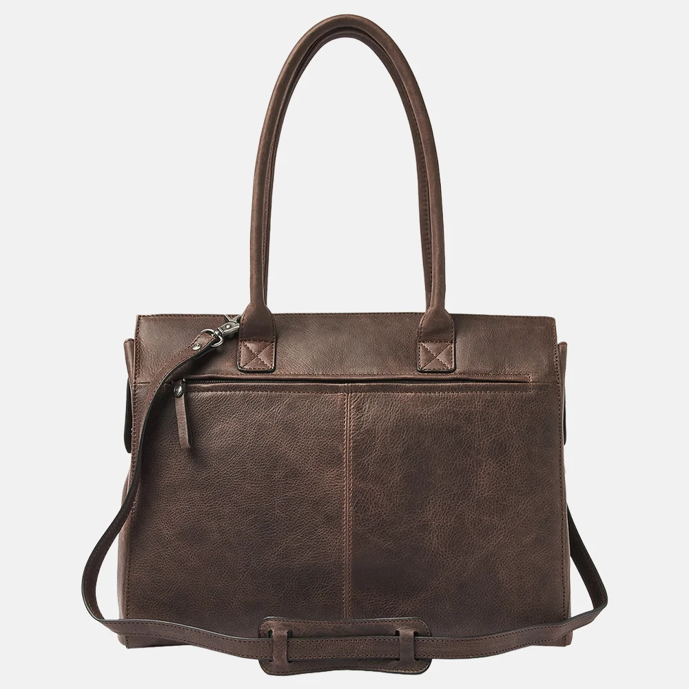 Castelijn en Beerens Carisma laptoptas 15 inch mocca bij Duifhuizen