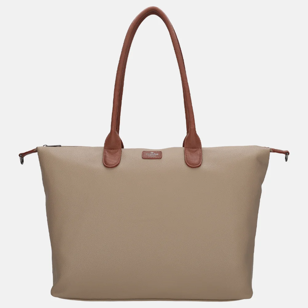 Charm London  Buckingham Palace shopper L taupe bij Duifhuizen
