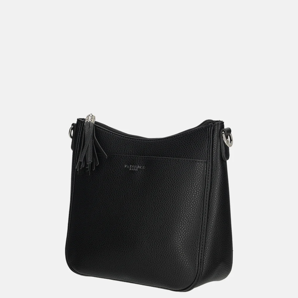 Flora & Co crossbody tas black bij Duifhuizen