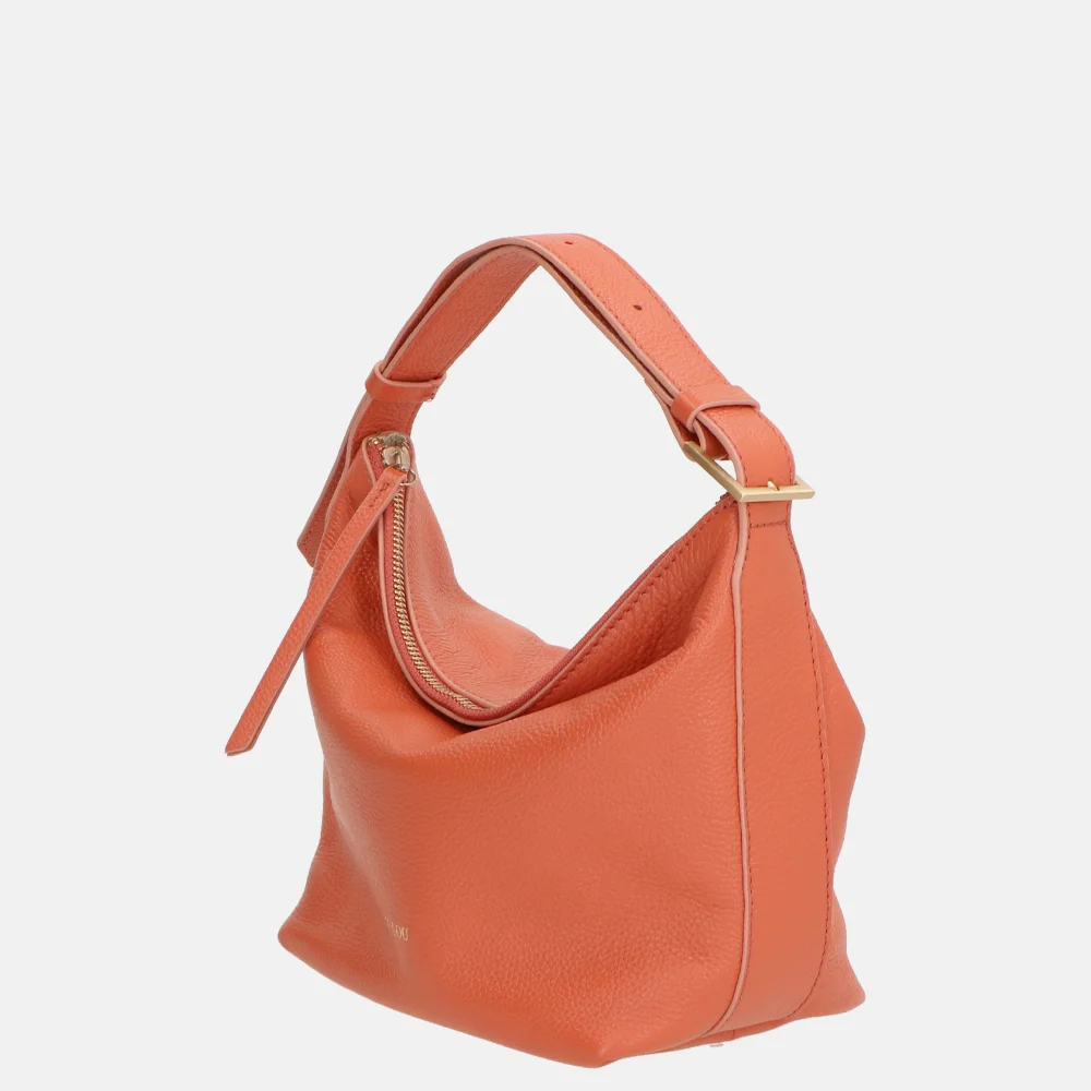 Loulou Essentiels Marie handtas apricot bij Duifhuizen
