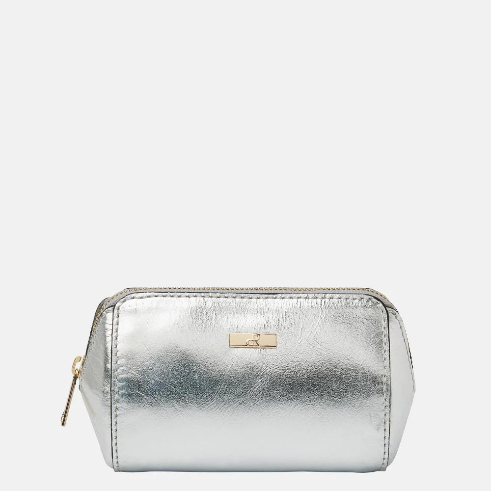 DR Amsterdam make-up tas/etui silver