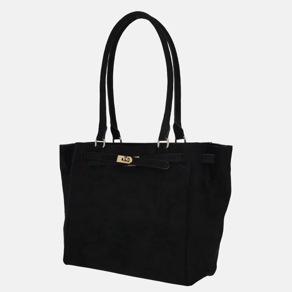 Firenze shopper suedine black bij Duifhuizen