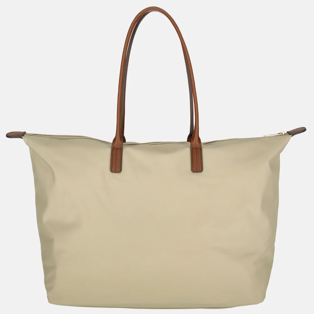 Tommy Hilfiger Popette maxi shopper Sandalwood bij Duifhuizen