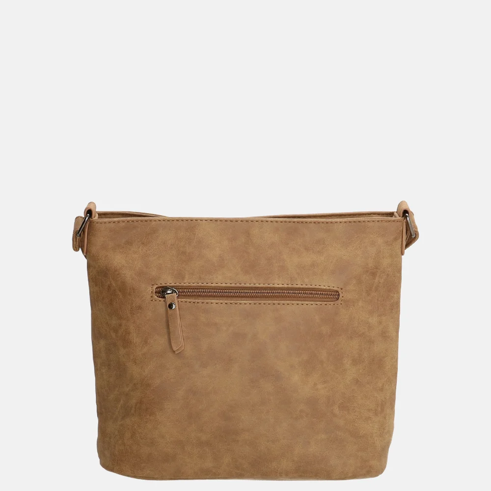 Enrico Benetti Noumea crossbody tas camel bij Duifhuizen