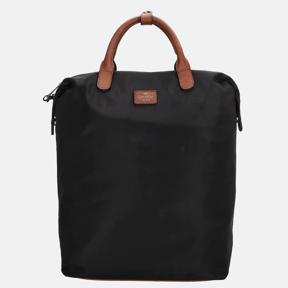 Charm London Buckingham laptoprugzak 14 inch zwart bij Duifhuizen