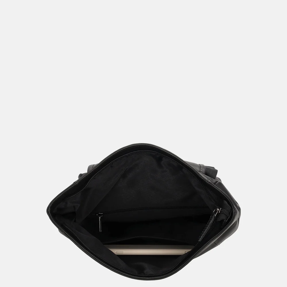 Hide & Stitches rugzak M zwart bij Duifhuizen