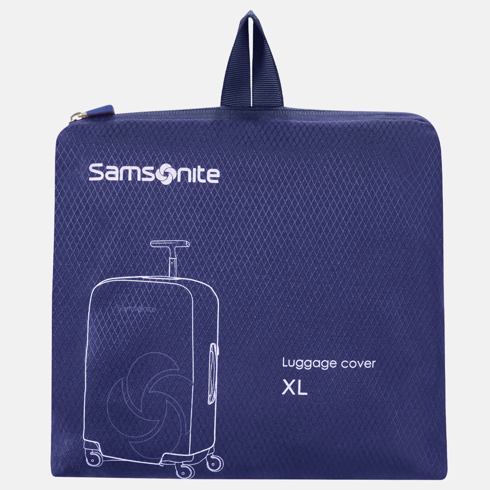 Samsonite Foldable Luggage Cover kofferhoes XL  midnight blue bij Duifhuizen