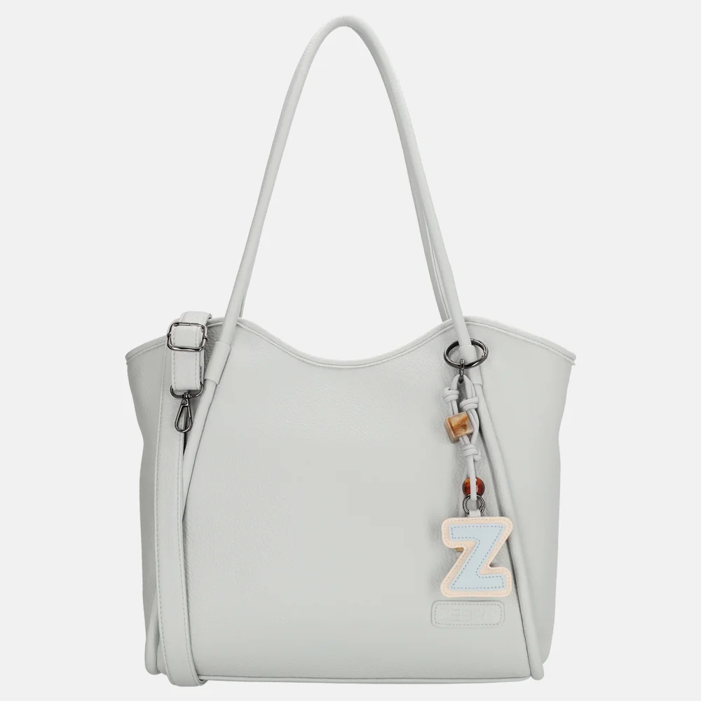 Zebra Trends Sofie shopper met laptopvak 13 inch light blue