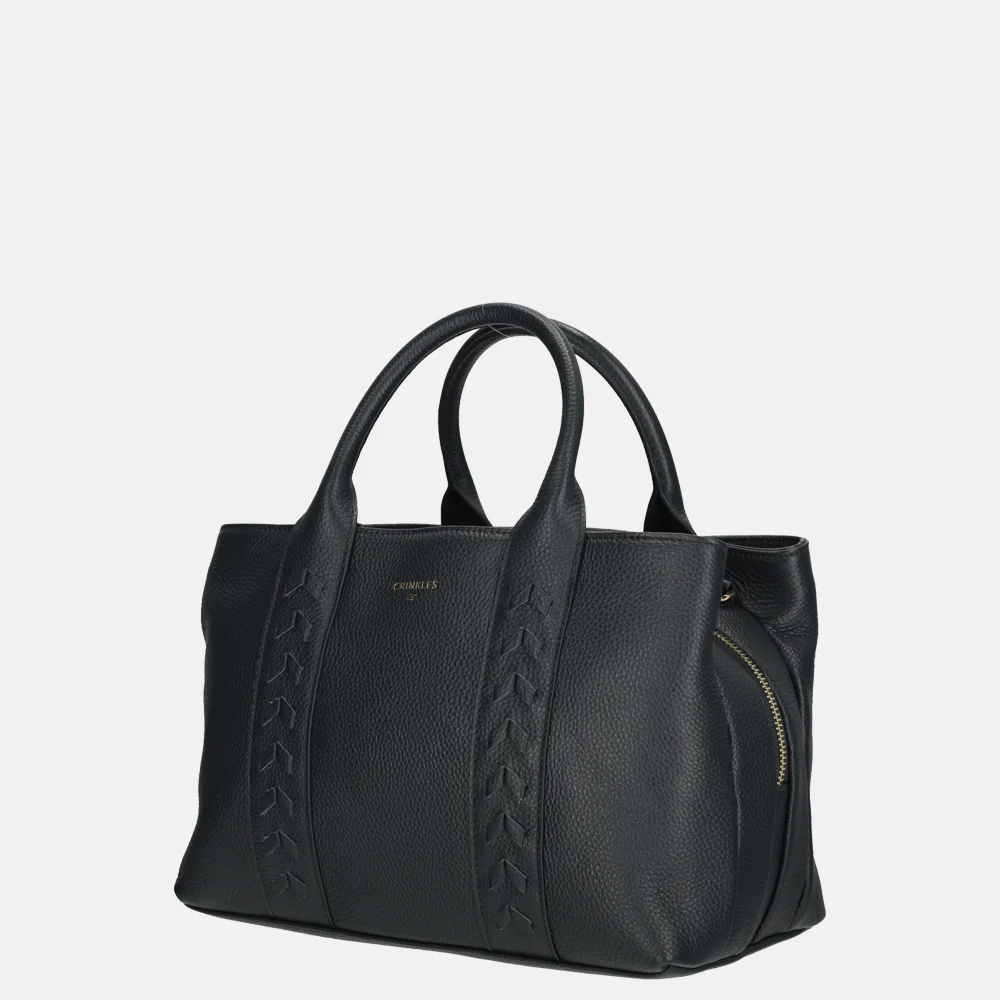 Crinkles handtas navy bij Duifhuizen
