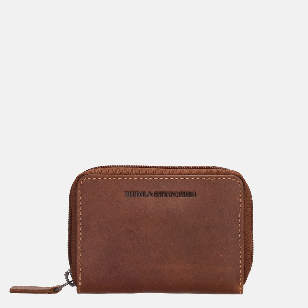 Hide & Stitches Japura portemonnee cognac