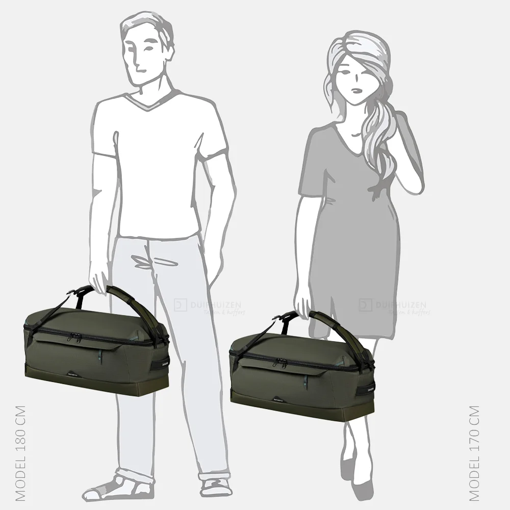 Samsonite Roadseeker weekendtas S dark olive bij Duifhuizen