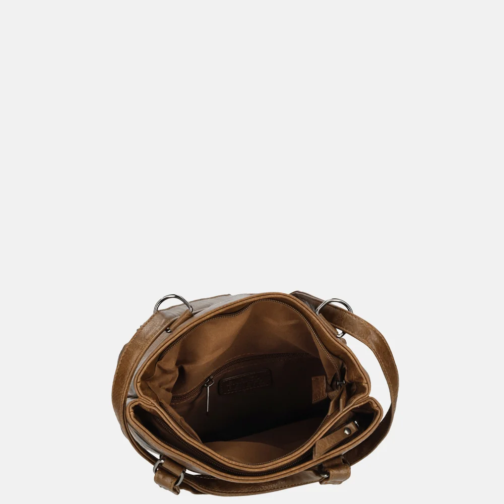 Enrico Benetti Julia rugzak/schoudertas camel bij Duifhuizen