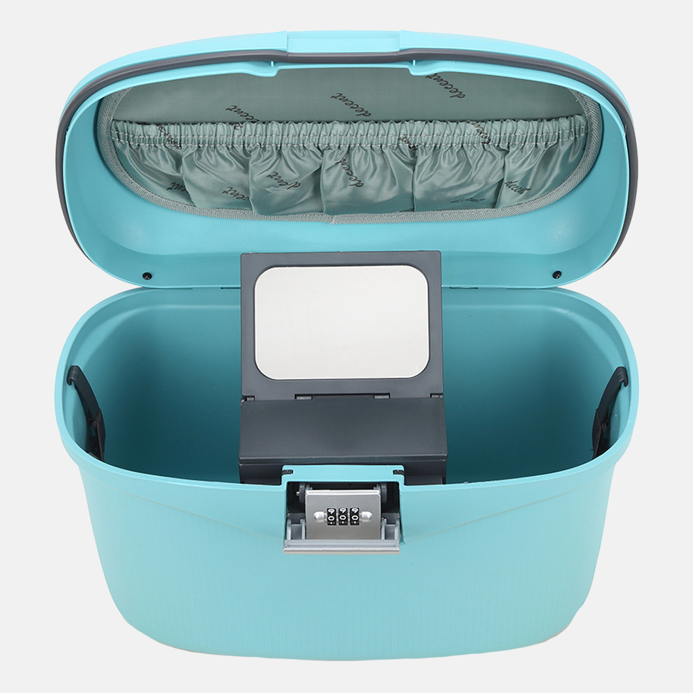 Decent beautycase lichtblauw bij Duifhuizen