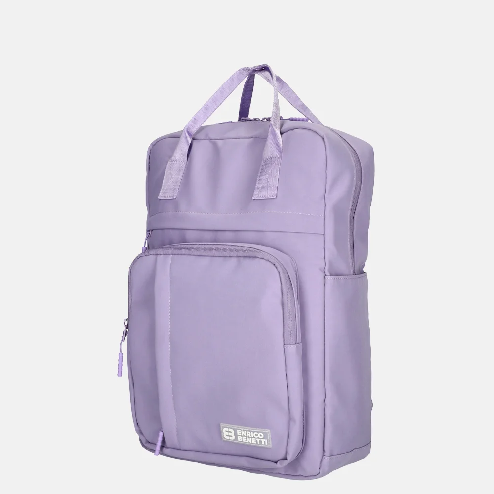 Enrico Benetti Aruba laptoprugzak 17 inch M lila bij Duifhuizen