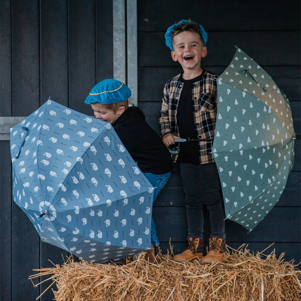 Fresk kinderparaplu whale blue bij Duifhuizen