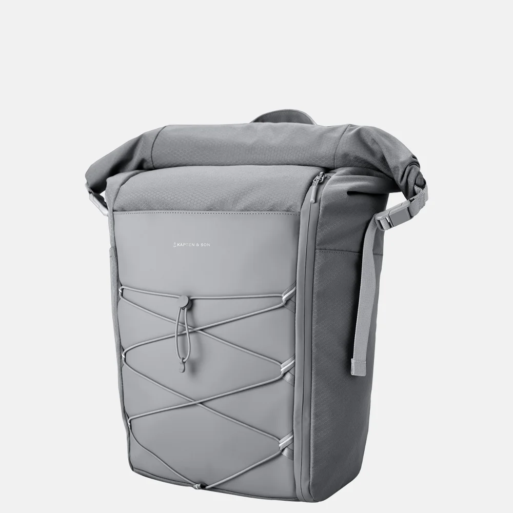 Kapten & Son Yoho rugzak 16 inch stone grey bij Duifhuizen