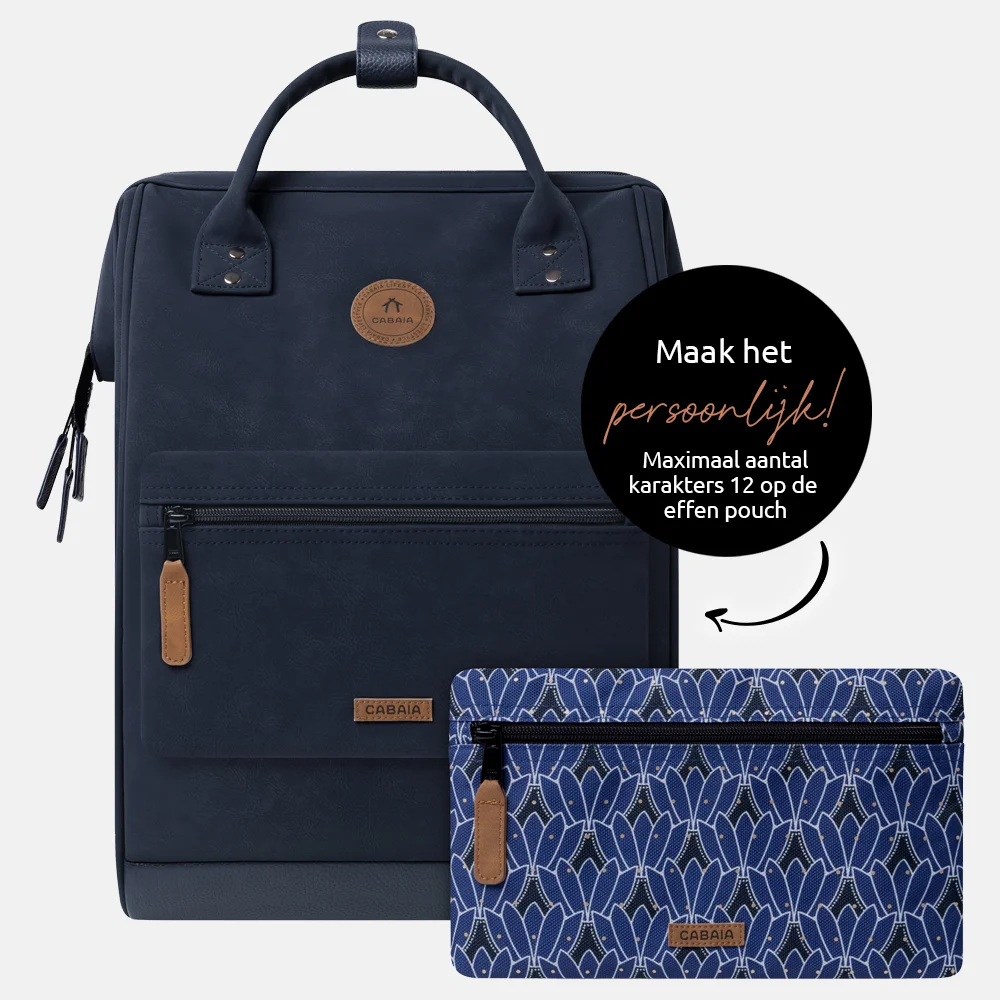 Cabaia Adventurer Nubuck laptoprugzak L 15 inch zurich bij Duifhuizen