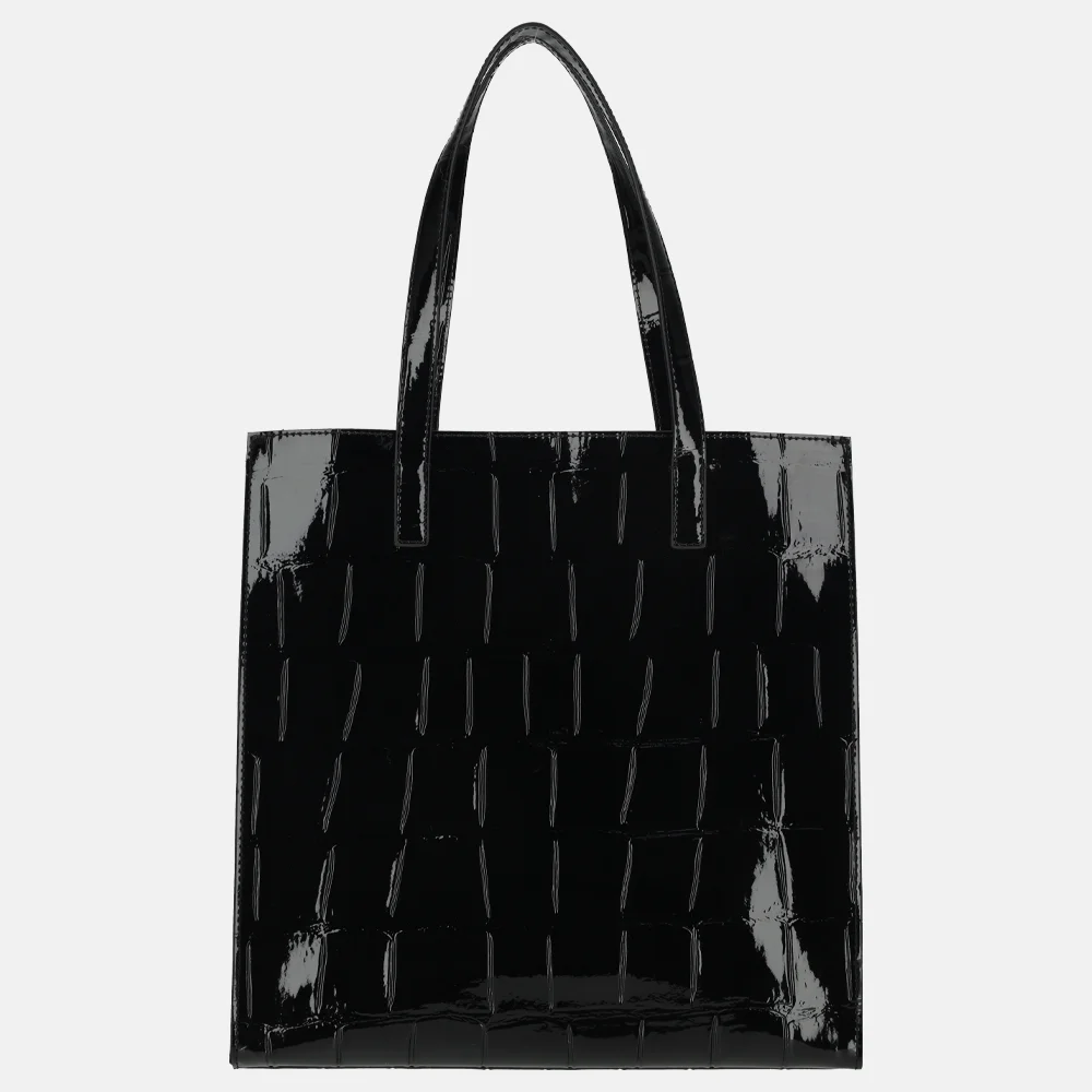 Ted Baker Vannda shopper croco black bij Duifhuizen