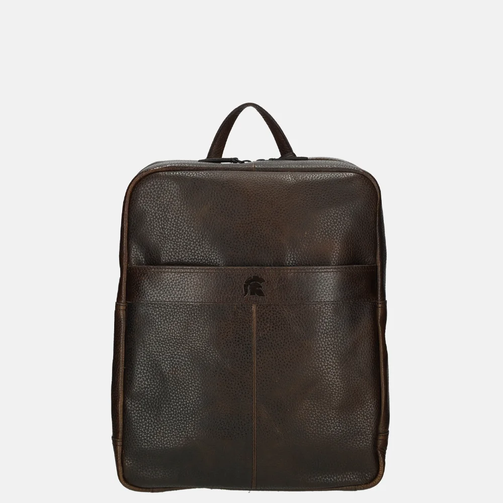 Pylos 59 Sarda rugzak dark brown bij Duifhuizen