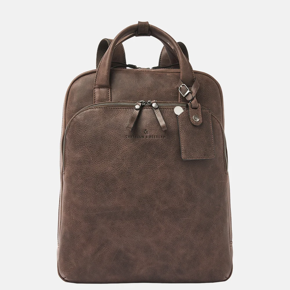 Castelijn en Beerens laptoprugzak 15 inch mocca