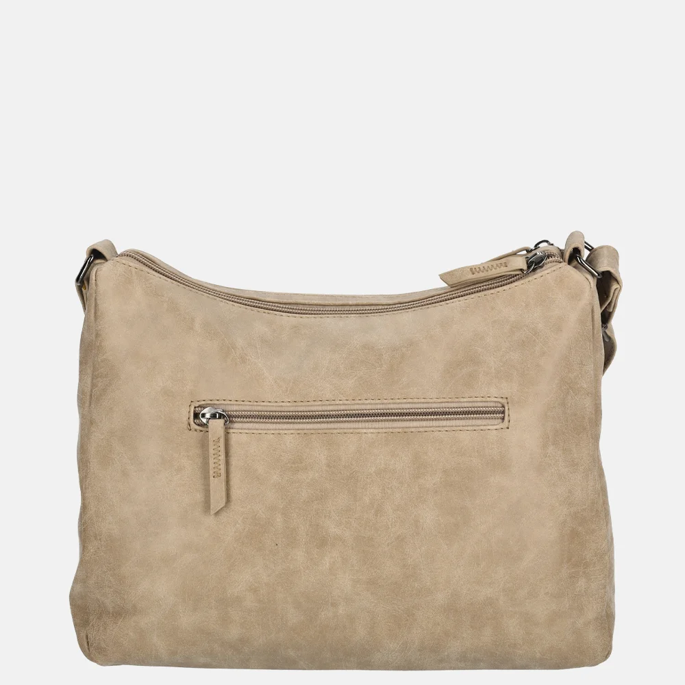 Enrico Benetti Noumea crossbody tas middentaupe bij Duifhuizen