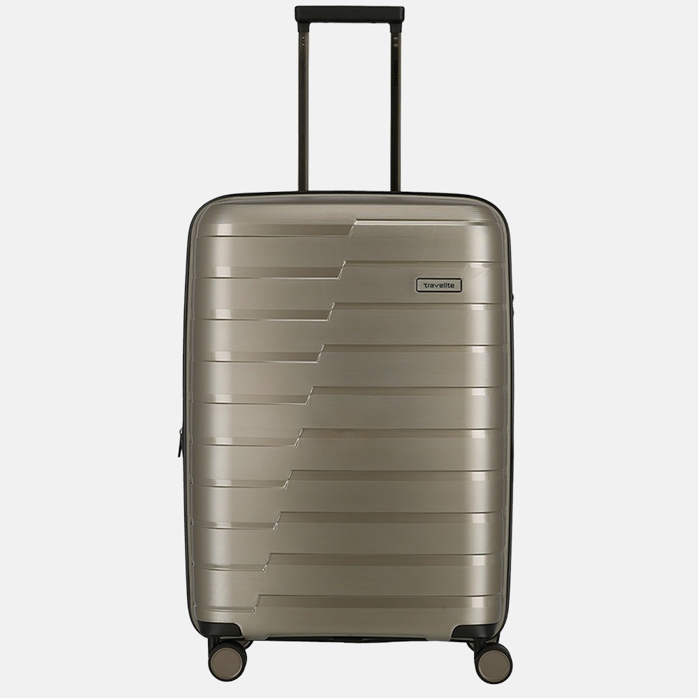 Travelite Air Base koffer 67 cm champagne bij Duifhuizen