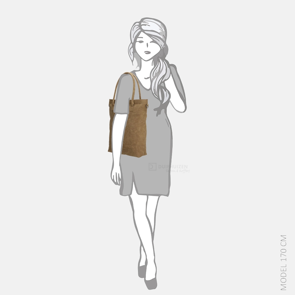 Zebra Trends shopper olijfgroen bij Duifhuizen