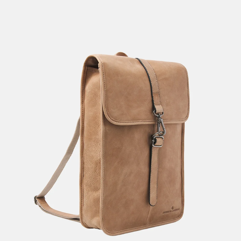 Castelijn & Beerens Carisma rugzak 15.6 inch beige bij Duifhuizen