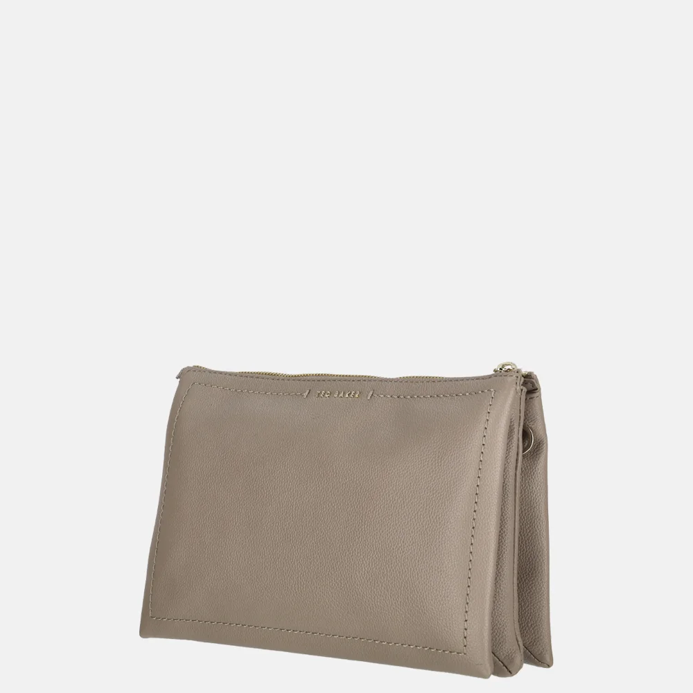 Ted Baker crossbody tas taupe bij Duifhuizen