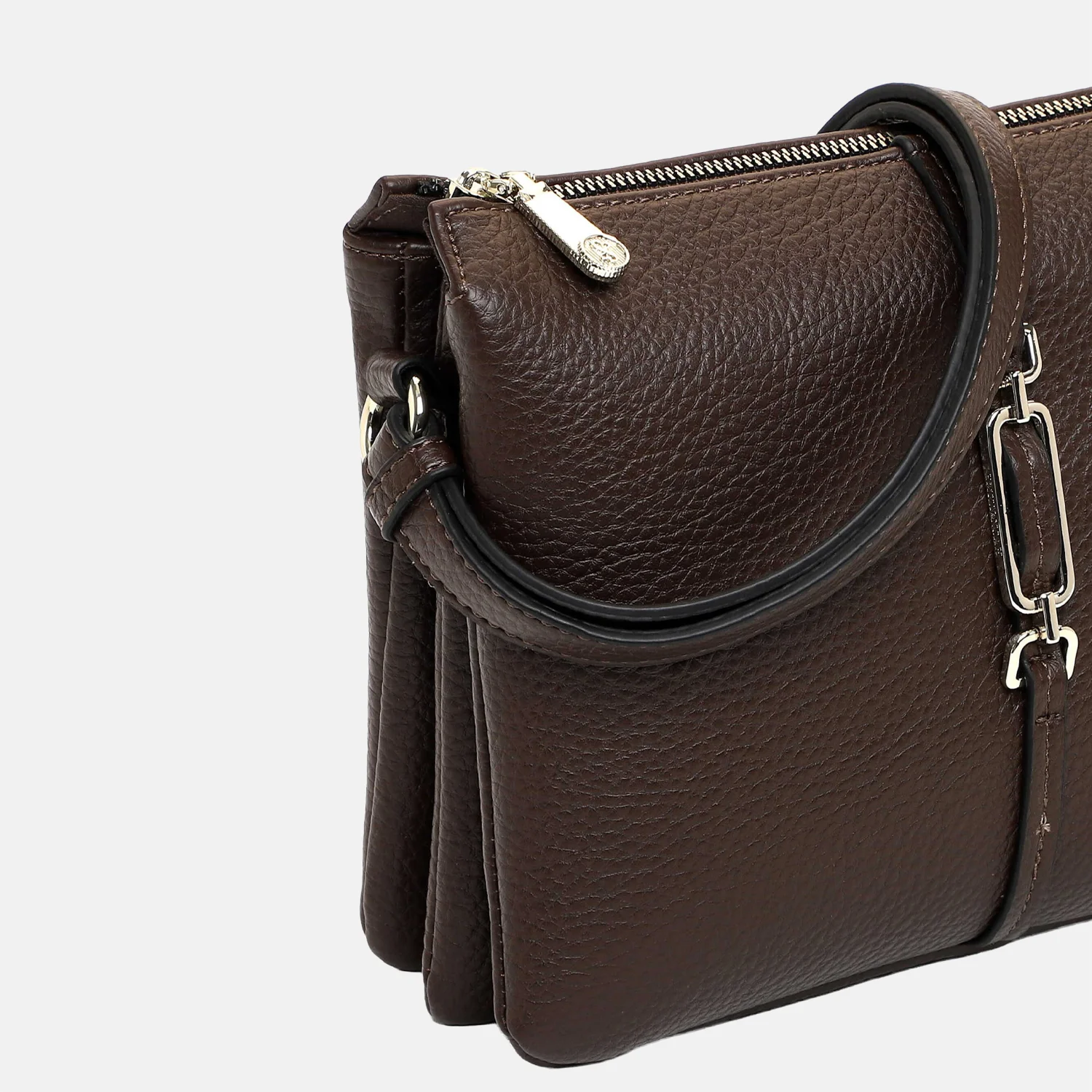 Emily & Noah Lewe crossbody tas brown bij Duifhuizen