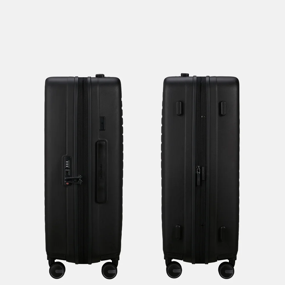 Samsonite Restackd reiskoffer 68 cm uitbreidbaar black bij Duifhuizen