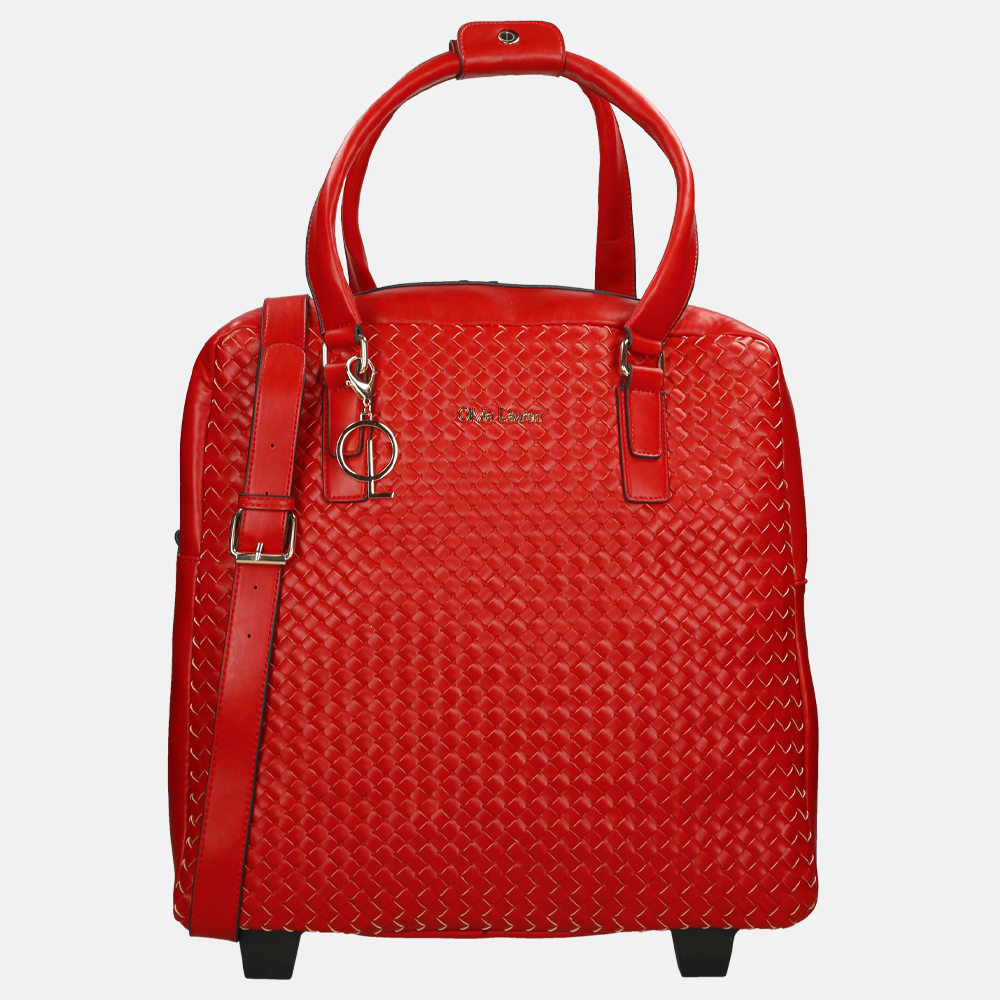 Olivia Lauren business trolley rood bij Duifhuizen
