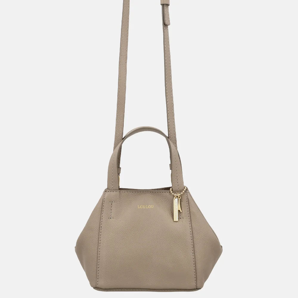 Loulou Essentiels Elodie handtas soft sepia bij Duifhuizen