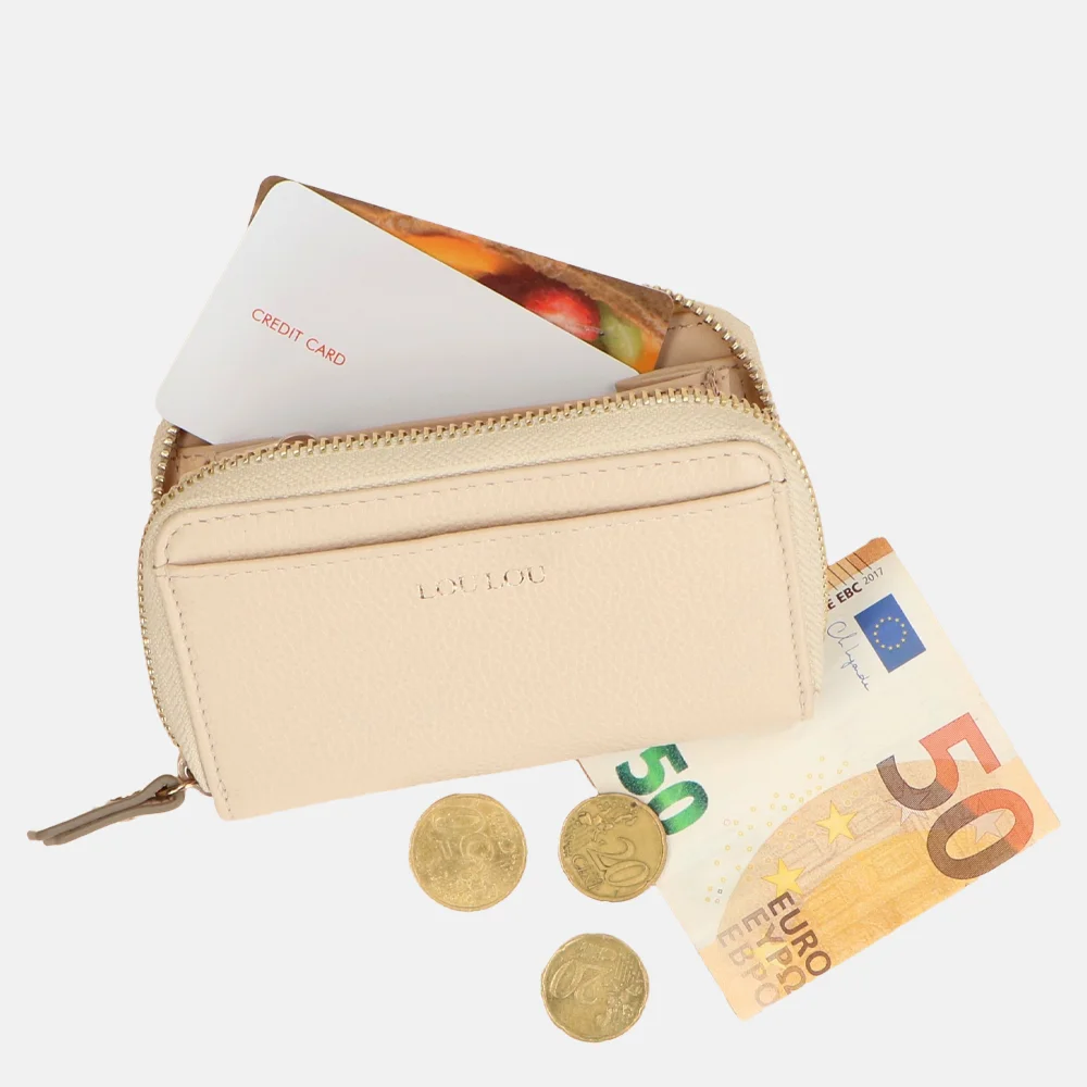 Loulou Essentiels Emilie portemonnee S beige bij Duifhuizen