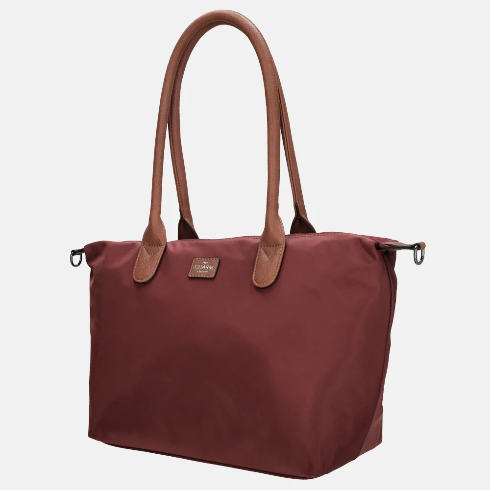 Charm London Buckingham shopper L bordeaux bij Duifhuizen