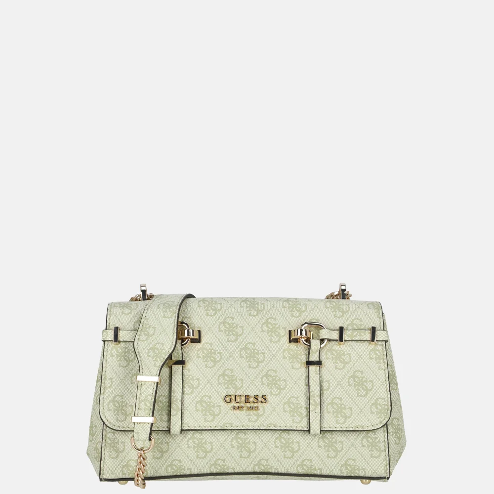 Guess Leona convertible crossbody tas flap sage logo